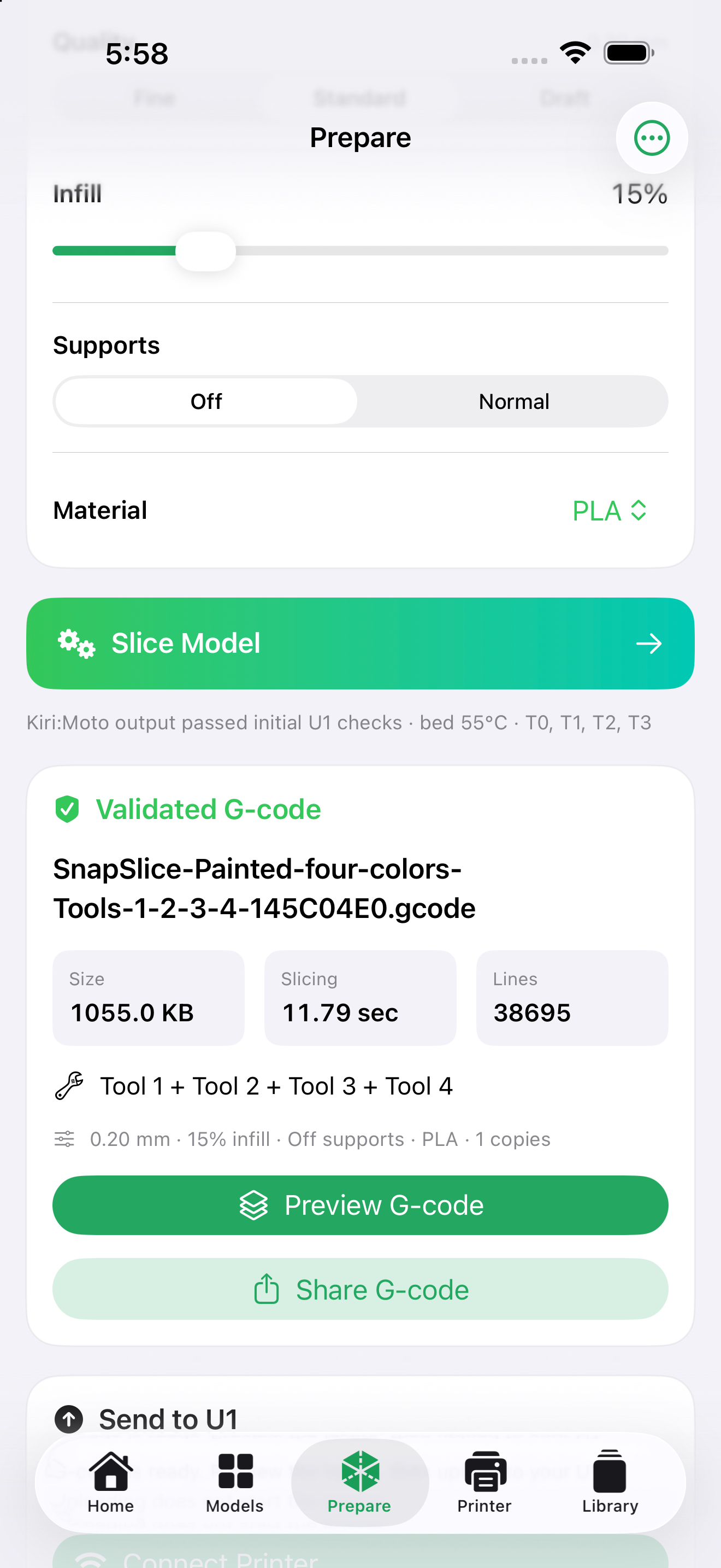 Validated slice ready for upload